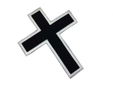 Embroidered Patch - Black Cross