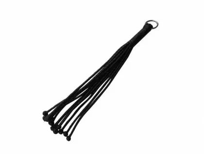 Peitsche Leder Flogger mit Knotenriemen