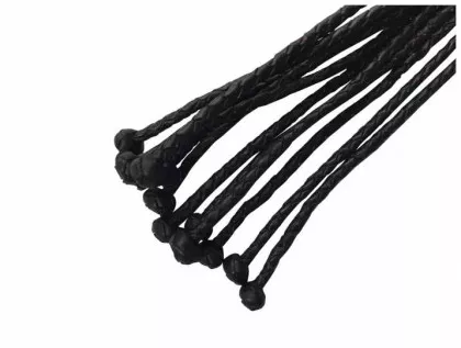 Peitsche Leder Flogger mit Knotenriemen