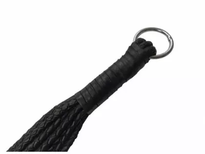 Peitsche Leder Flogger mit Knotenriemen