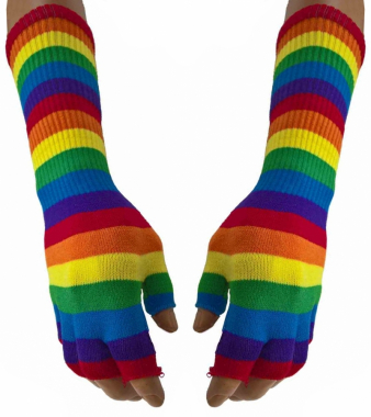 Gothic Arm sleeves with Rainbow Colors