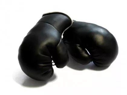 Schwarze Mini Boxhandschuhe