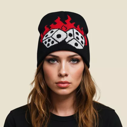 Flaming Dices Beanie