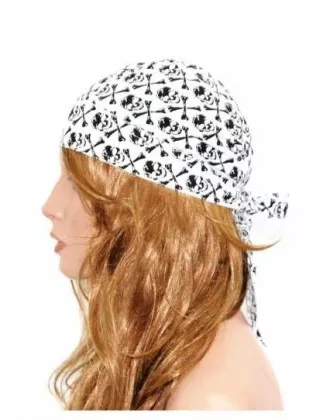 Kopftuch mit Totenköpfen Bandana