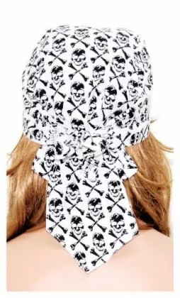 Kopftuch mit Totenköpfen Bandana