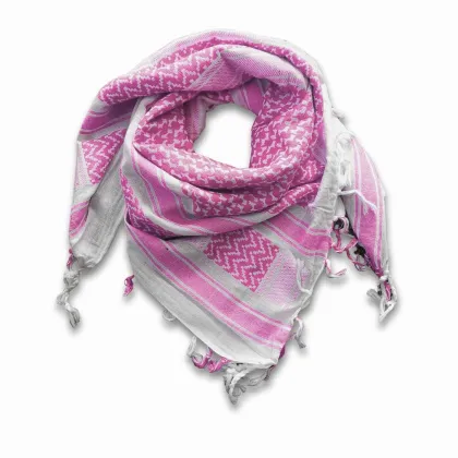 Tactical Shemagh Scarf White Pink