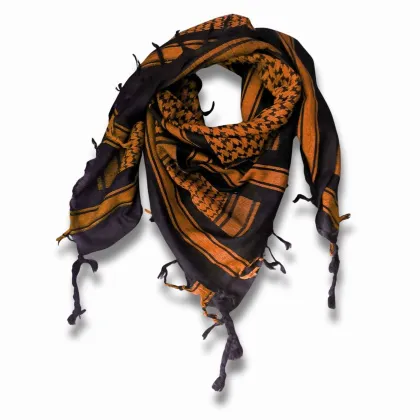 Tactical Shemagh Scarf Black Orange