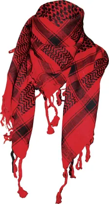 Tactical Shemagh Scarf Red Black
