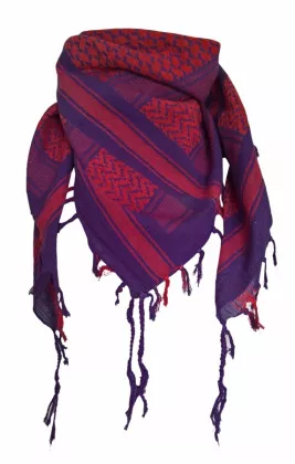Shemagh Halstuch Violett Rot