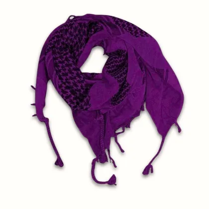 Shemagh Halstuch Violett Schwarz