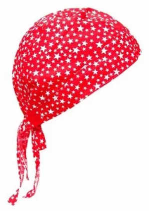 Bandana Kopftuch Rot Sterne