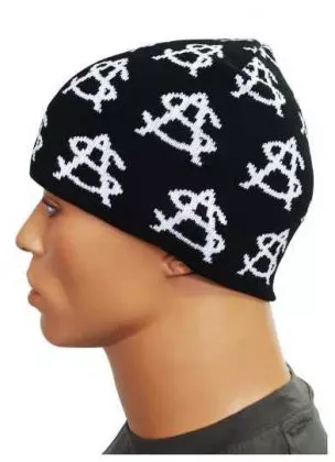 Beanie - Schwarz Symbol