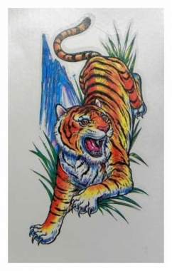 Tiger Tattoo Sticker