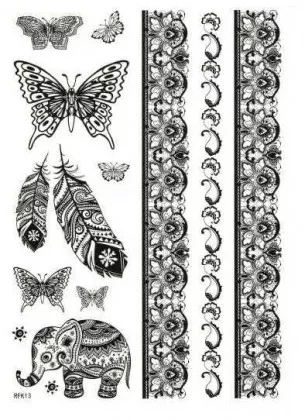 Henna Tattoo Schwarz