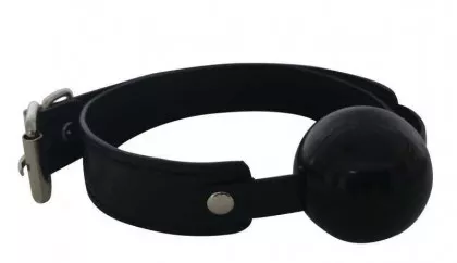 Black Rubber Ball Gag Plastic