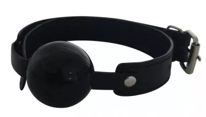 Schwarzer Fetisch Gummi Ballknebel