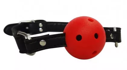 Roter Fetisch Ballknebel