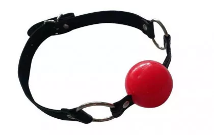 Roter Fetisch Gummi Ballknebel
