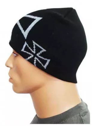 Beanie - Graues Eisernes Kreuz