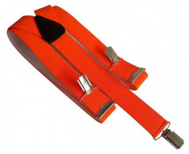Suspenders Neon Orange