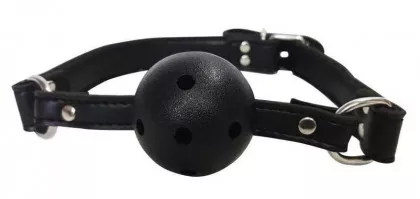 Schwarzer Fetisch Ballknebel