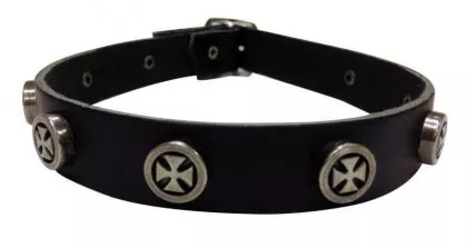 Eisernes Kreuz Leder Choker