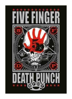 Posterfahne Five Finger Death Punch - Punchagram
