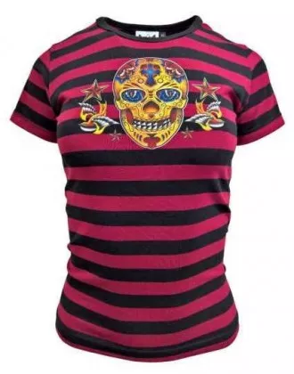 Streifen Top Rot Totenkopf