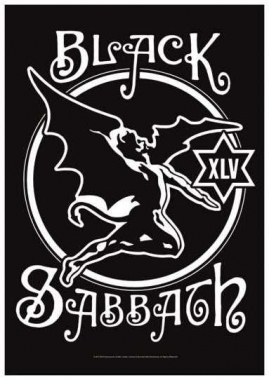 Poster Flag Black Sabbath 45th Anniversary Logo