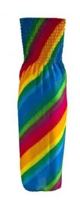 Boho Regenbogen Kleid