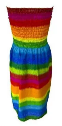 Boho Strandkleid Mehrfarbig
