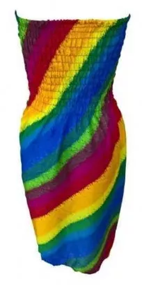 Regenbogen Sommerkleid Boho