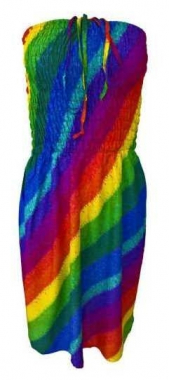 Multicolored Summer Dress Boho