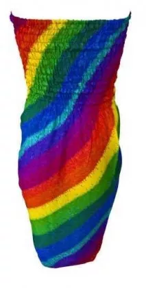 Mehrfarbig Sommerkleid Boho
