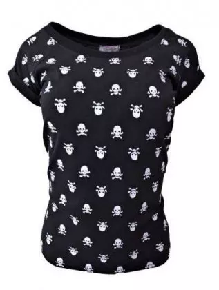Shirt Black Skull