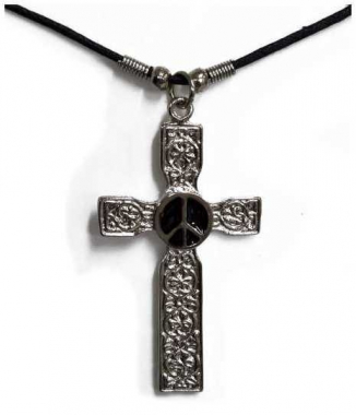 Halskette Peace Kreuz
