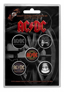Button Badge Pack - AC/DC For Those About To Rock