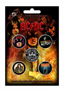Button Badge Pack - AC/DC Highway To Hell