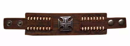 Armband Eiserns Kreuz Braun