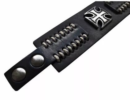 Armband Eiserns Kreuz Schwarz
