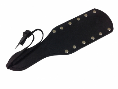 Small Studded Spanking Paddle in Black