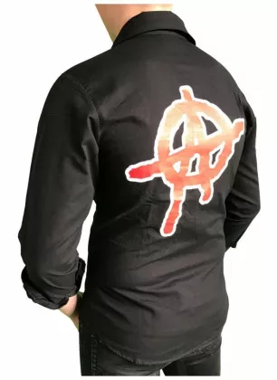 Gothic Hemd Anarchie Symbol