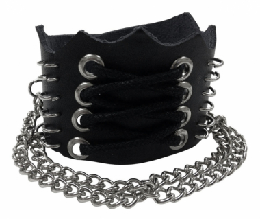 Wristband with Chains & Laces