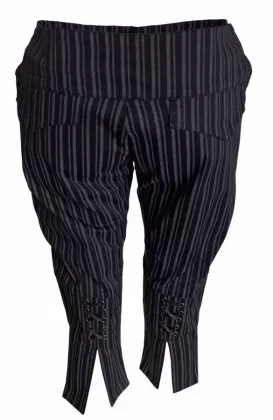 Damen Hose Kurz mit Streifen