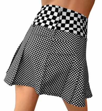 Mini skirt black & white