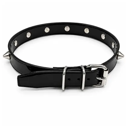 Lackleder Choker Spitznieten