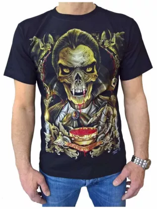 T-Shirt Graf Totenkopf (Glow in the Dark)