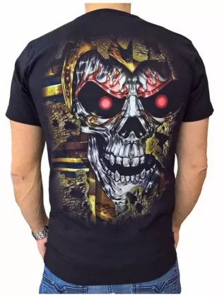 T-Shirt Totenkopf Pharao (Glow in the Dark)