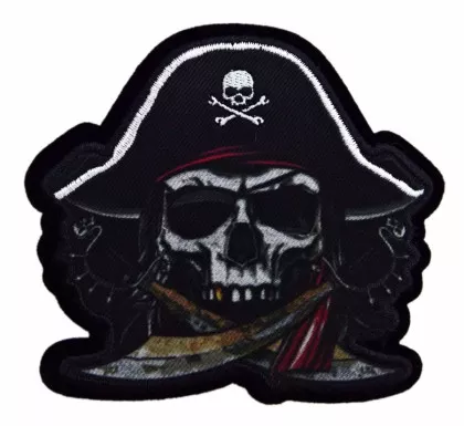 Aufnäher Säbel Totenkopf
