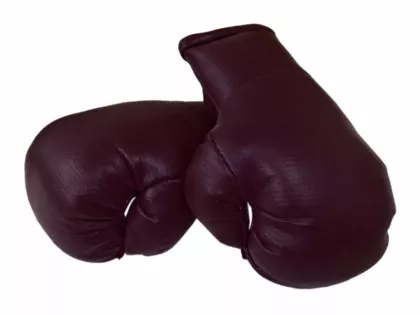 Weinrote Mini Boxhandschuhe